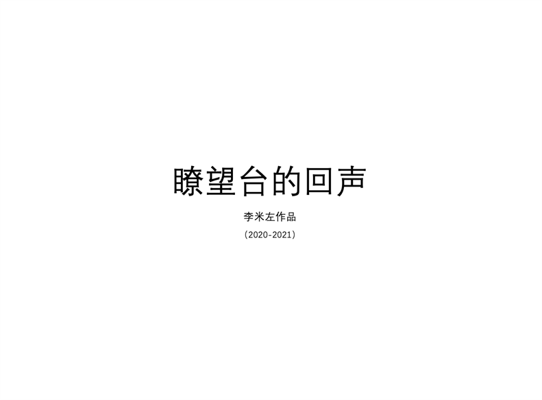 瞭望台的回声（2020-2021）